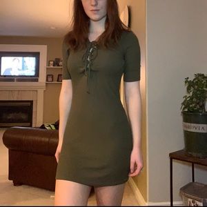 Army green dress